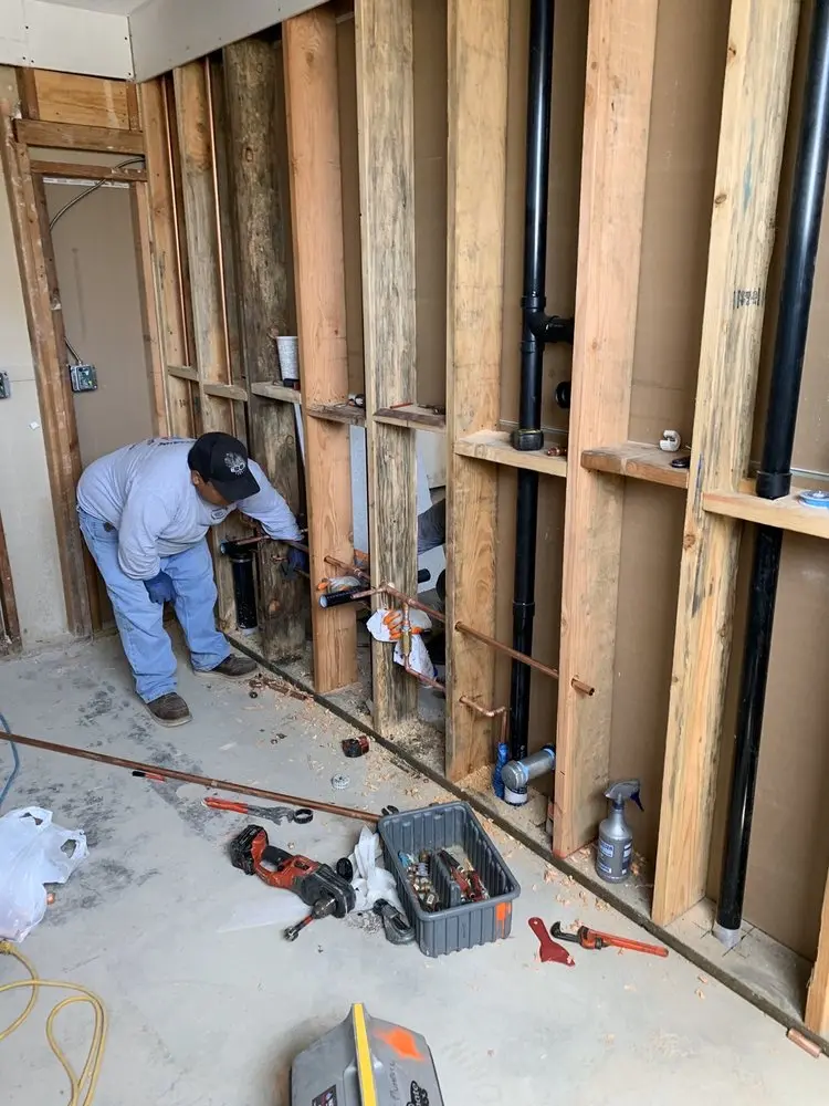 Commercial rough-in plumbing for Gas Line Repair in North Davis Shores
